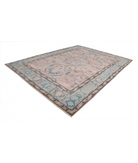 Vintage 8'9'' X 11'6'' Hand-Knotted Wool Rug 8'9'' x 11'6'' (263 X 345) / Pink / Blue