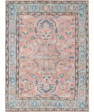 Vintage 8'9'' X 11'6'' Hand-Knotted Wool Rug 8'9'' x 11'6'' (263 X 345) / Pink / Blue