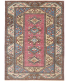 Vintage 6'9'' X 9'3'' Hand-Knotted Wool Rug 6'9'' x 9'3'' (203 X 278) / Pink / Ivory