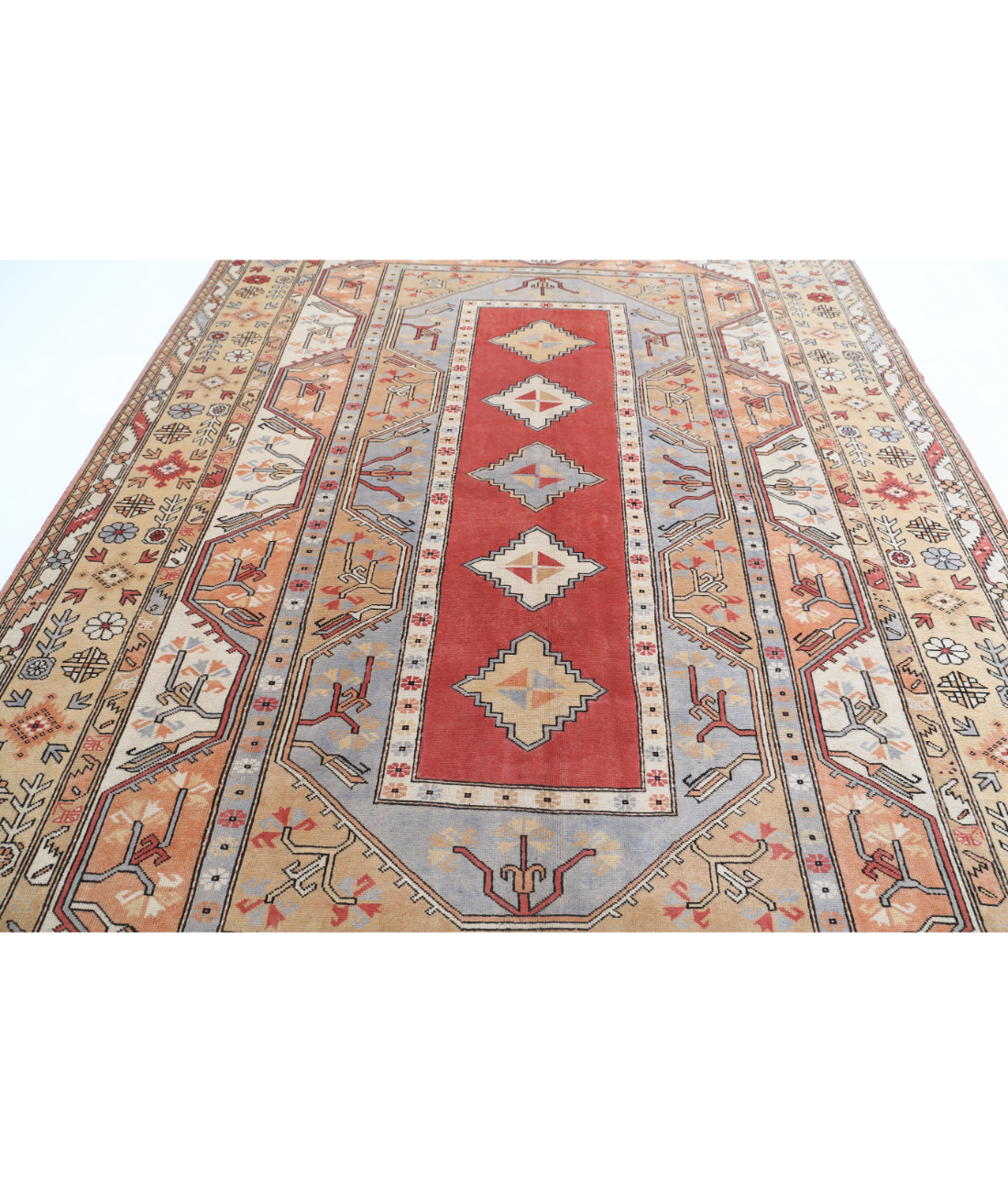 Vintage 8'4'' X 12'4'' Hand-Knotted Wool Rug 8'4'' x 12'4'' (250 X 370) / Multi / Gold