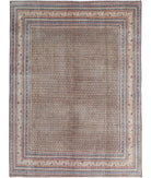 Vintage 7'8'' X 10'4'' Hand-Knotted Wool Rug 7'8'' x 10'4'' (230 X 310) / Taupe / Blue