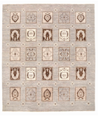 Hand Knotted Modcar Wool Rug 8' 1" X 9' 5" 8' 1" X 9' 5" (246 X 287) / Grey / Grey