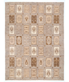Hand Knotted Modcar Wool Rug 8' 9" X 11' 9" 8' 9" X 11' 9" (267 X 358) / Grey / Grey