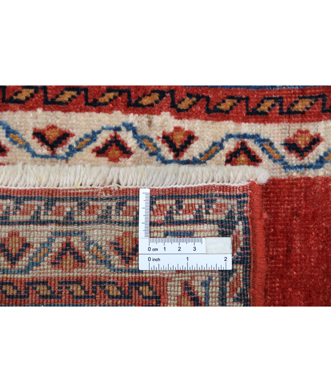 Gabbeh 2'4'' X 3'6'' Hand-Knotted Wool Rug 2'4'' x 3'6'' (70 X 105) / Rust / Blue