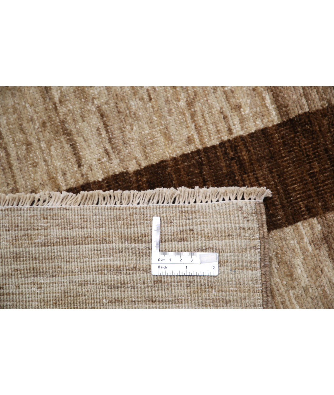 Modcar 5'7'' X 7'5'' Hand-Knotted Wool Rug 5'7'' x 7'5'' (168 X 223) / Brown / Brown
