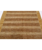 Modcar 5'0'' X 6'4'' Hand-Knotted Wool Rug 5'0'' x 6'4'' (150 X 190) / Brown / Gold