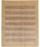 Modcar 5'0'' X 6'4'' Hand-Knotted Wool Rug 5'0'' x 6'4'' (150 X 190) / Brown / Gold