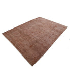 Overdye 6'5'' X 8'7'' Hand-Knotted Wool Rug 6'5'' x 8'7'' (193 X 258) / Brown / Red