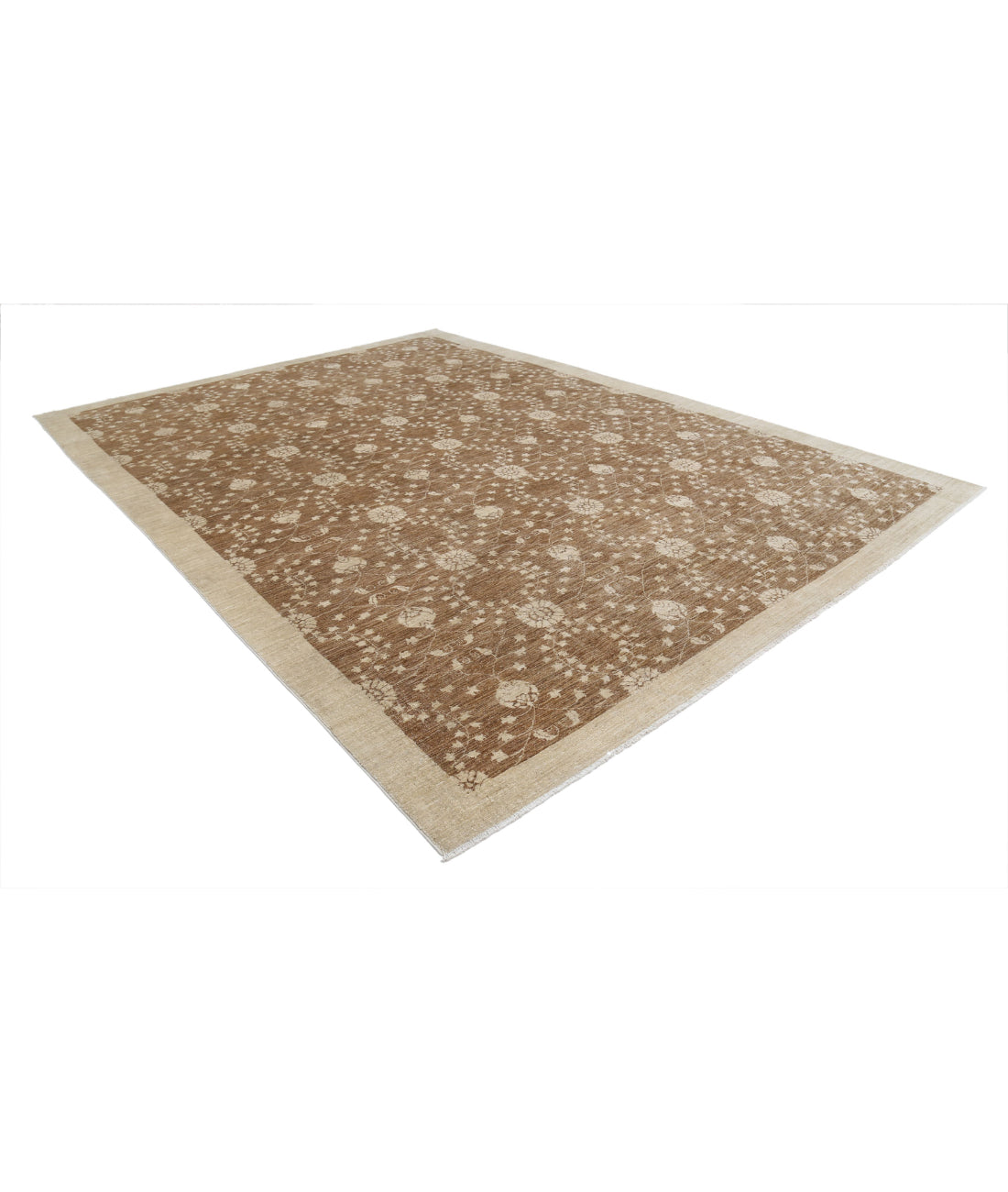 Modcar 9'9'' X 13'4'' Hand-Knotted Wool Rug 9'9'' x 13'4'' (293 X 400) / Brown / Brown