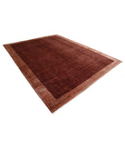 Modcar 8'9'' X 11'4'' Hand-Knotted Wool Rug 8'9'' x 11'4'' (263 X 340) / Brown / Brown