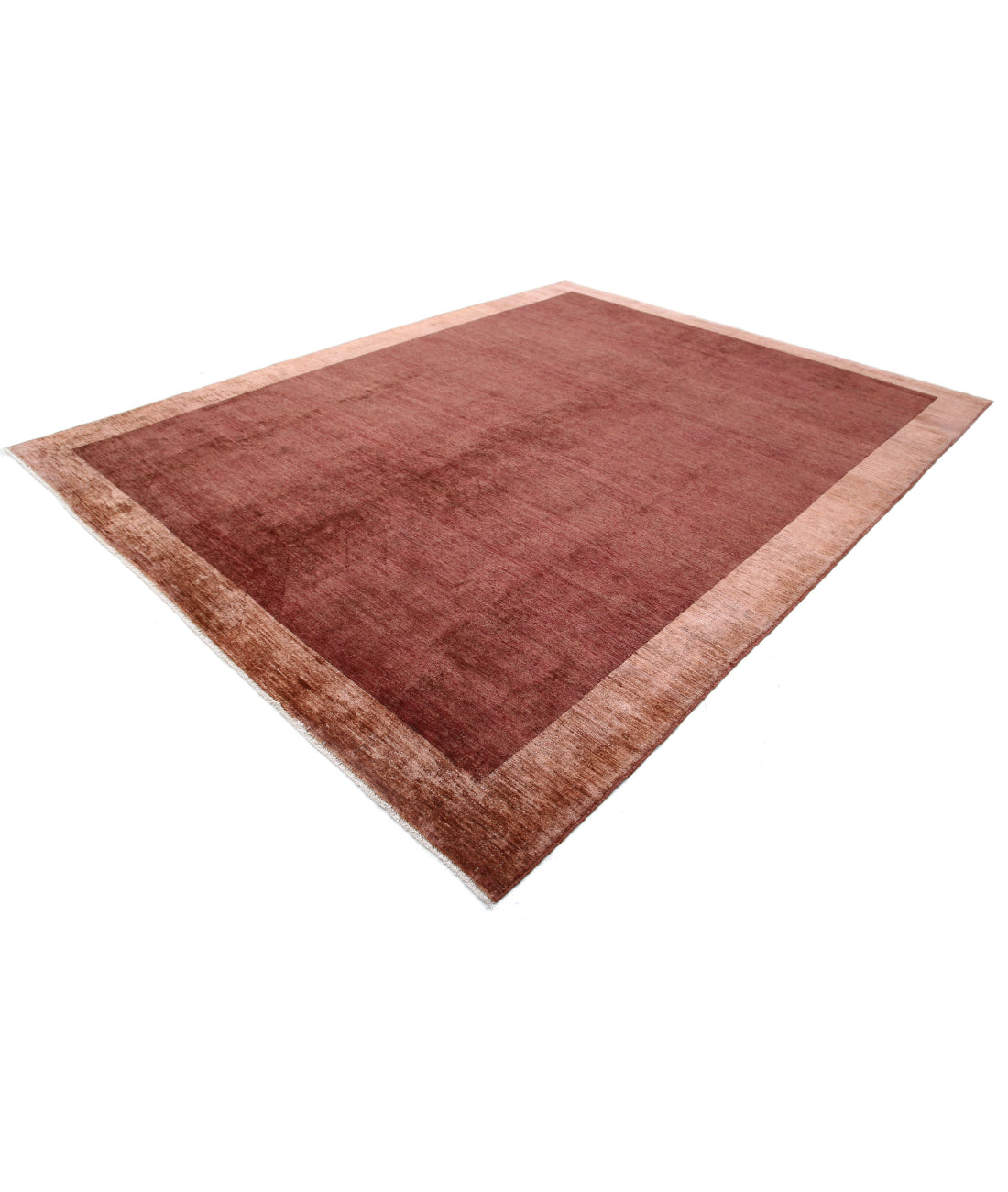 Modcar 8'9'' X 11'4'' Hand-Knotted Wool Rug 8'9'' x 11'4'' (263 X 340) / Brown / Brown