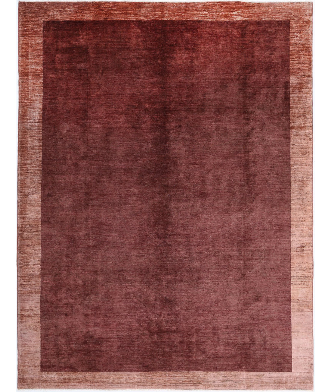 Modcar 8'9'' X 11'4'' Hand-Knotted Wool Rug 8'9'' x 11'4'' (263 X 340) / Brown / Brown