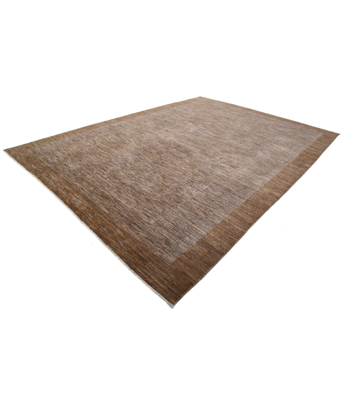 Modcar 9'10'' X 13'6'' Hand-Knotted Wool Rug 9'10'' x 13'6'' (295 X 405) / Brown / Brown