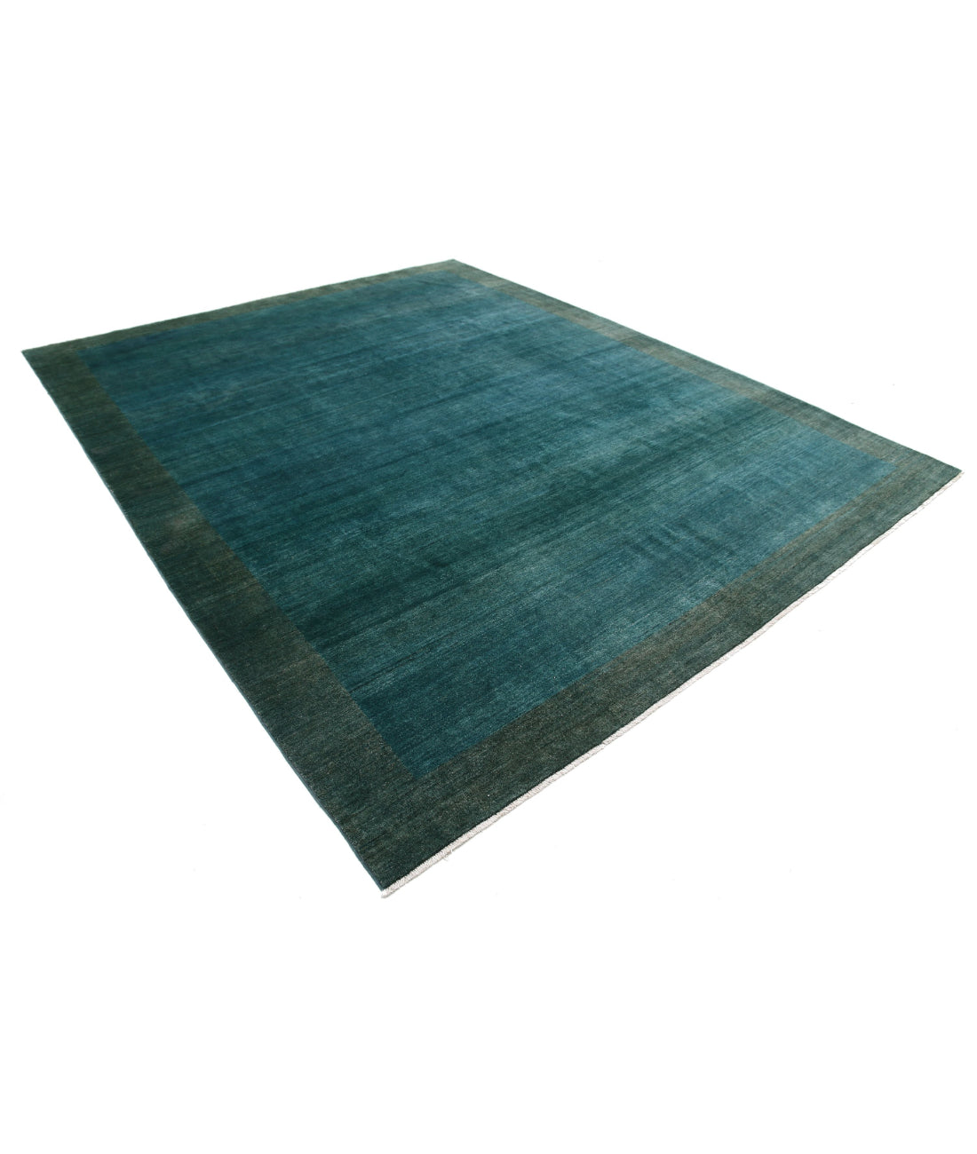 Modcar 9'0'' X 11'4'' Hand-Knotted Wool Rug 9'0'' x 11'4'' (270 X 340) / Green / N/A