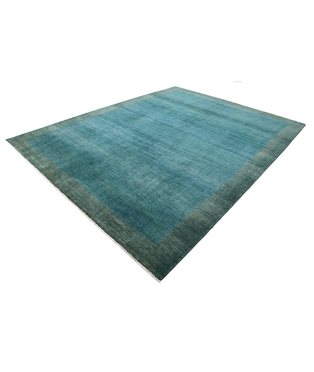 Modcar 9'0'' X 11'4'' Hand-Knotted Wool Rug 9'0'' x 11'4'' (270 X 340) / Green / N/A