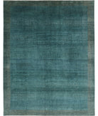 Modcar 9'0'' X 11'4'' Hand-Knotted Wool Rug 9'0'' x 11'4'' (270 X 340) / Green / N/A