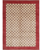 Modcar 8'5'' X 11'5'' Hand-Knotted Wool Rug 8'5'' x 11'5'' (253 X 343) / Beige / N/A