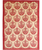 Modcar 8'4'' X 11'5'' Hand-Knotted Wool Rug 8'4'' x 11'5'' (250 X 343) / Beige / Red