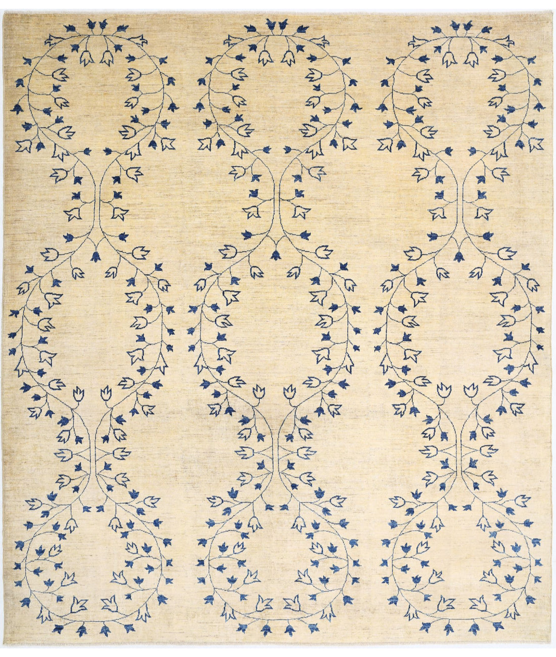 Modcar 9'5'' X 10'9'' Hand-Knotted Wool Rug 9'5'' x 10'9'' (283 X 323) / Gold / N/A