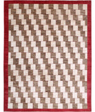 Modcar 9'0'' X 11'8'' Hand-Knotted Wool Rug 9'0'' x 11'8'' (270 X 350) / Beige / N/A