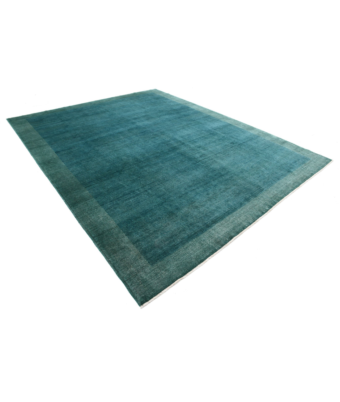 Modcar 9'1'' X 11'6'' Hand-Knotted Wool Rug 9'1'' x 11'6'' (273 X 345) / Green / N/A