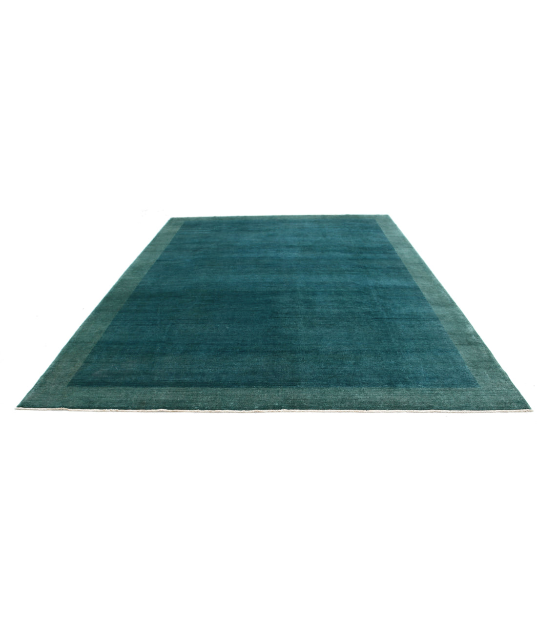 Modcar 9'1'' X 11'6'' Hand-Knotted Wool Rug 9'1'' x 11'6'' (273 X 345) / Green / N/A