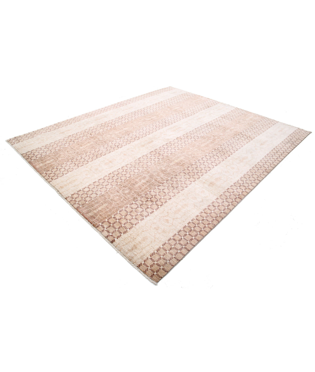 Modcar 8'1'' X 9'4'' Hand-Knotted Wool Rug 8'1'' x 9'4'' (243 X 280) / Beige / N/A