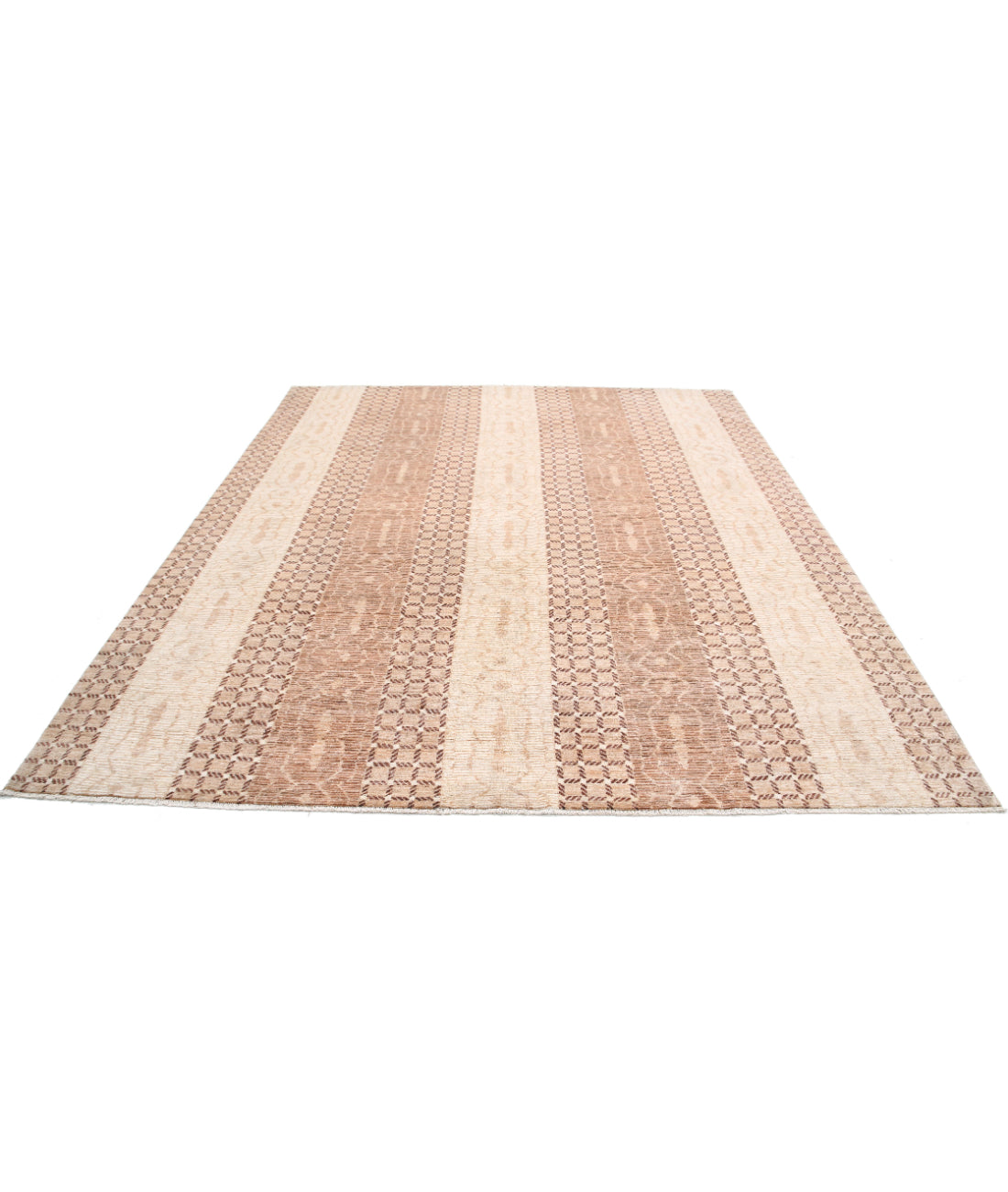 Modcar 8'1'' X 9'4'' Hand-Knotted Wool Rug 8'1'' x 9'4'' (243 X 280) / Beige / N/A