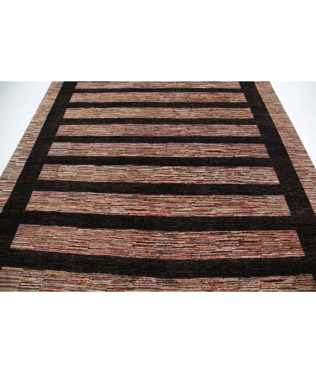 Modcar 7'7'' X 9'3'' Hand-Knotted Wool Rug 7'7'' x 9'3'' (228 X 278) / Beige / N/A