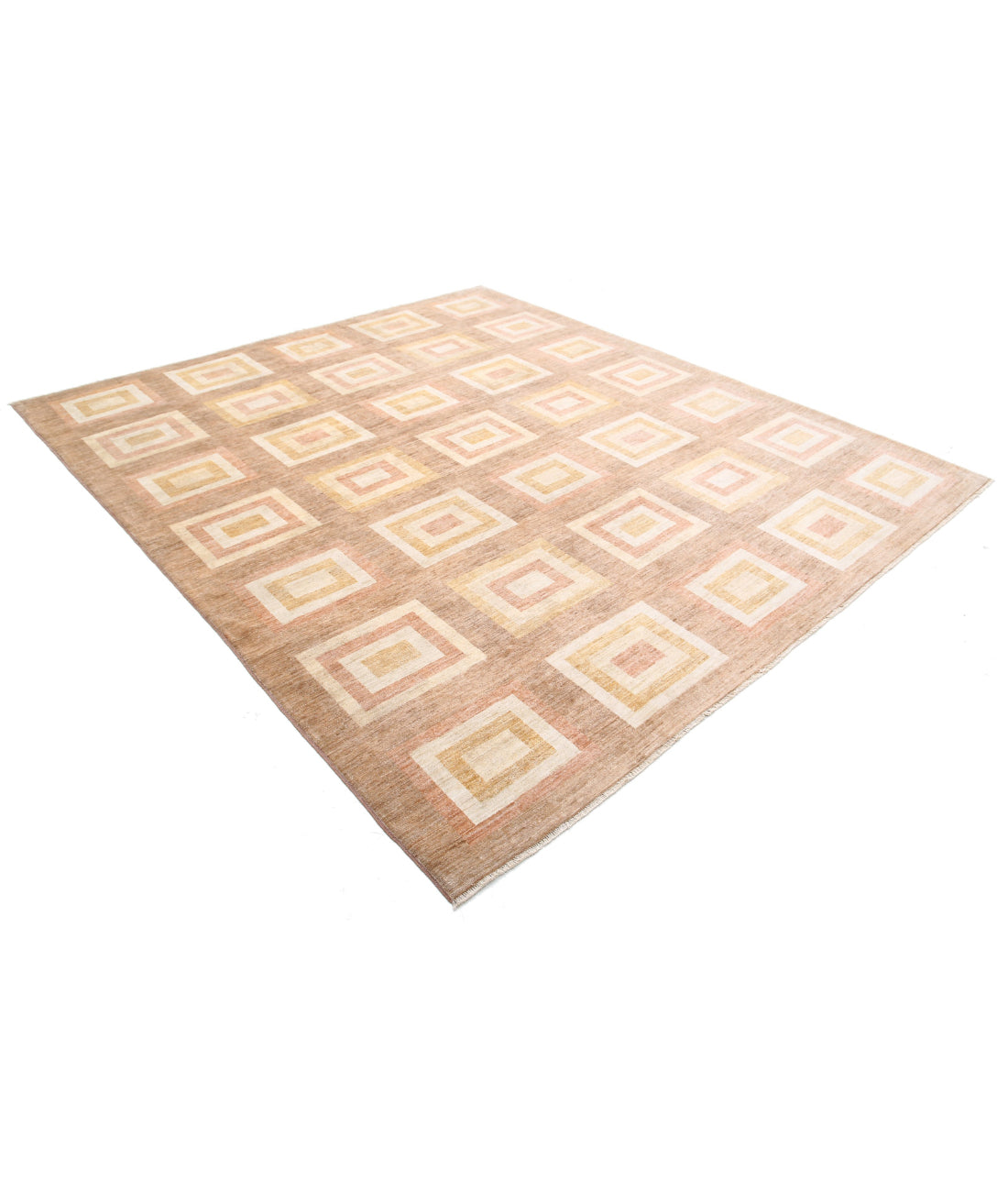 Modcar 8'4'' X 9'4'' Hand-Knotted Wool Rug 8'4'' x 9'4'' (250 X 280) / Beige / N/A