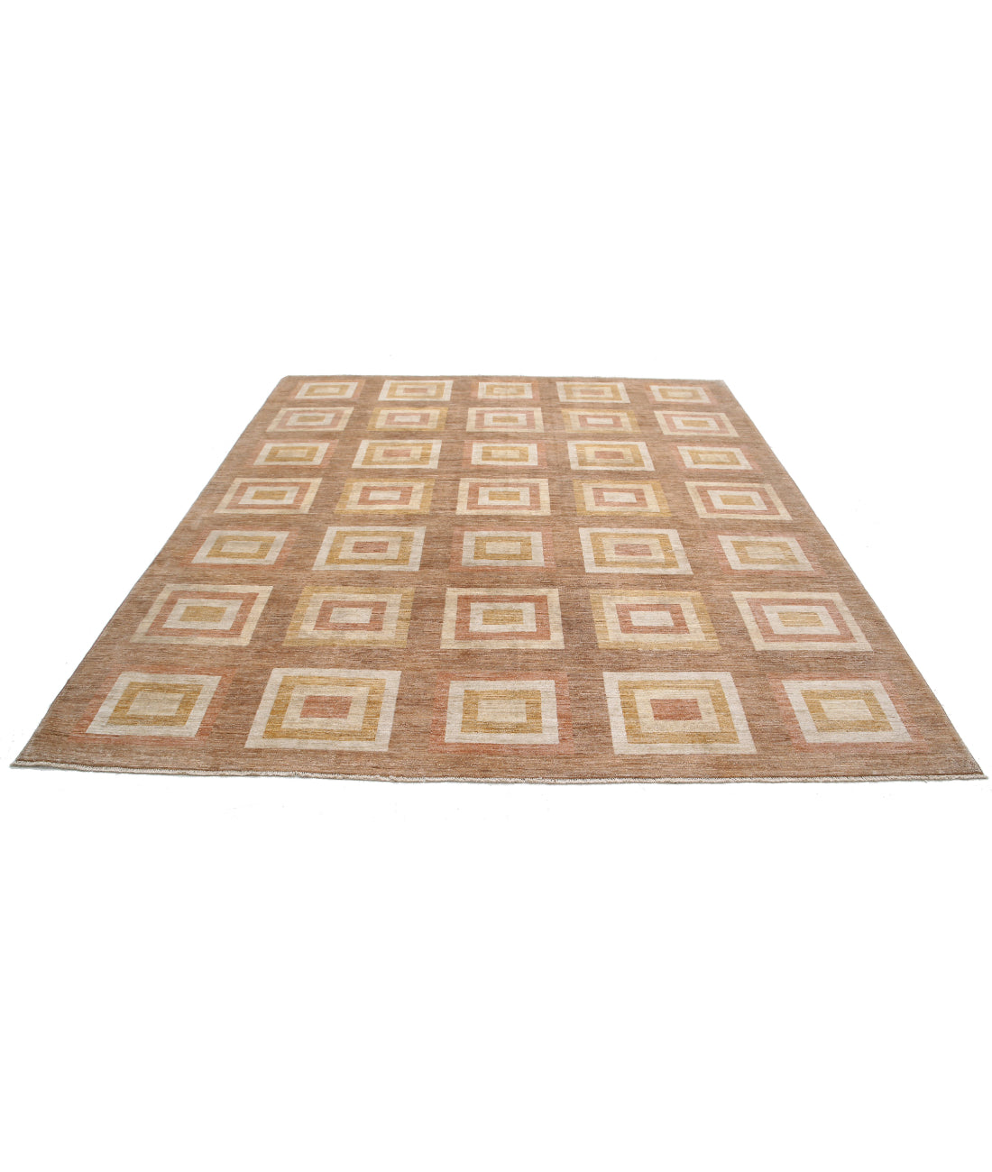 Modcar 8'4'' X 9'4'' Hand-Knotted Wool Rug 8'4'' x 9'4'' (250 X 280) / Beige / N/A