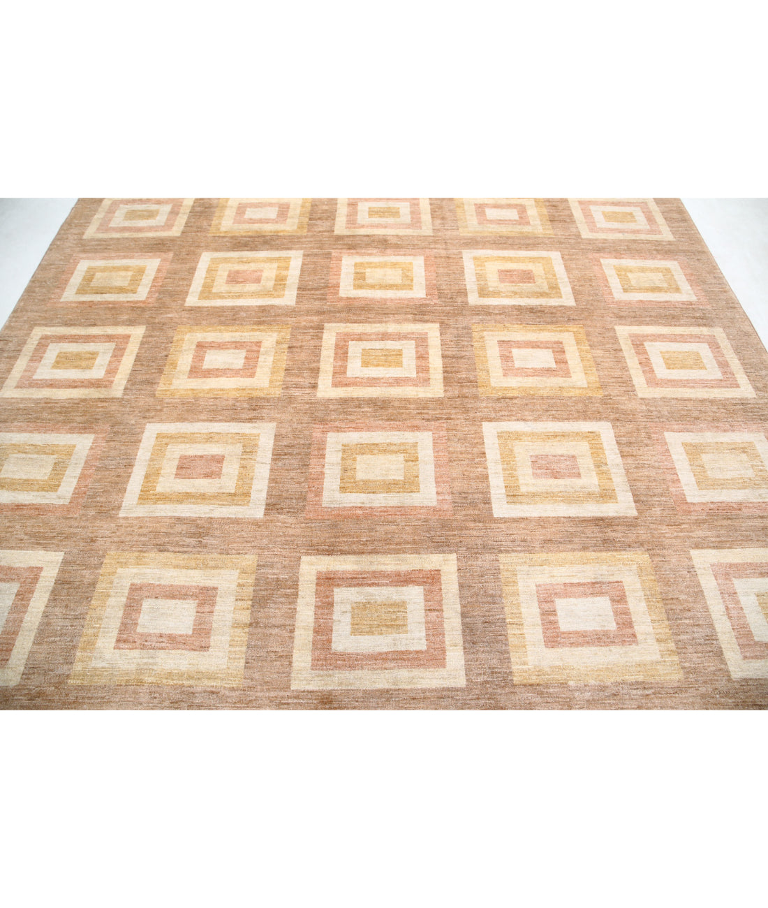 Modcar 8'4'' X 9'4'' Hand-Knotted Wool Rug 8'4'' x 9'4'' (250 X 280) / Beige / N/A