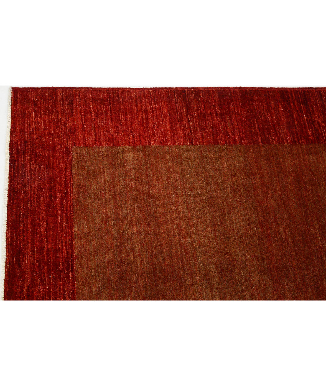 Modcar 9'0'' X 11'5'' Hand-Knotted Wool Rug 9'0'' x 11'5'' (270 X 343) / Rust / N/A