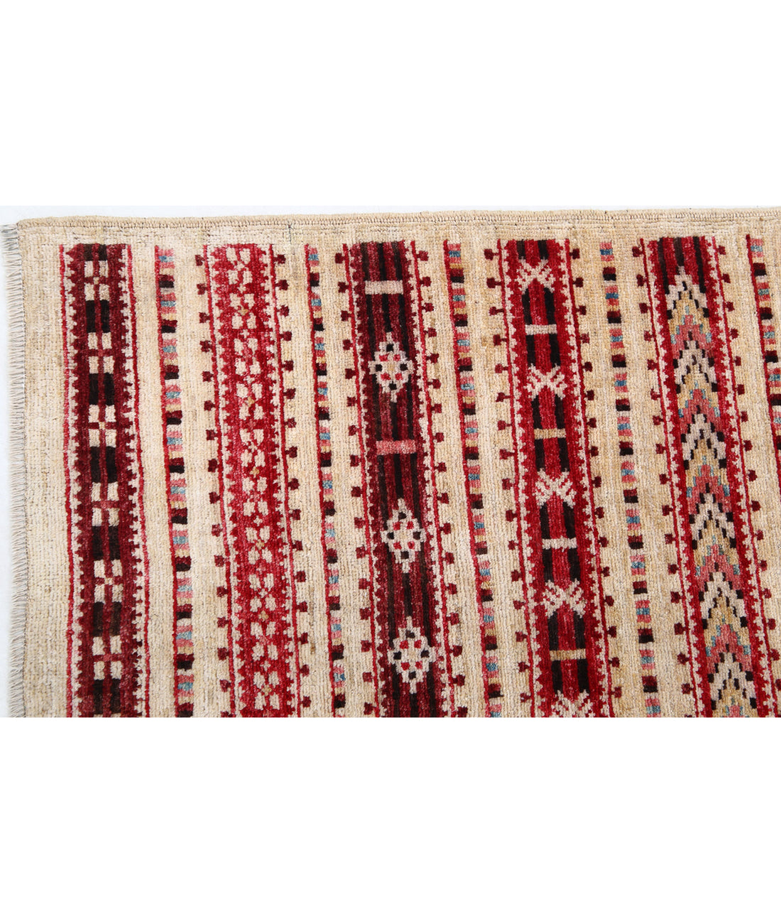 Modcar 5'0'' X 6'6'' Hand-Knotted Wool Rug 5'0'' x 6'6'' (150 X 195) / Multi / N/A