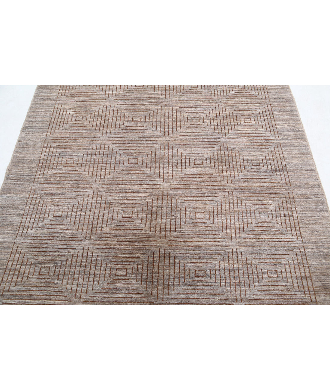 Modcar 5'1'' X 6'3'' Hand-Knotted Wool Rug 5'1'' x 6'3'' (153 X 188) / Multi / N/A