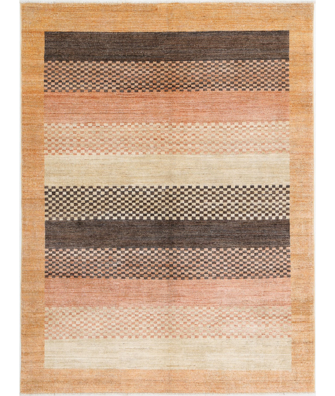 Modcar 4'9'' X 6'4'' Hand-Knotted Wool Rug 4'9'' x 6'4'' (143 X 190) / Multi / N/A