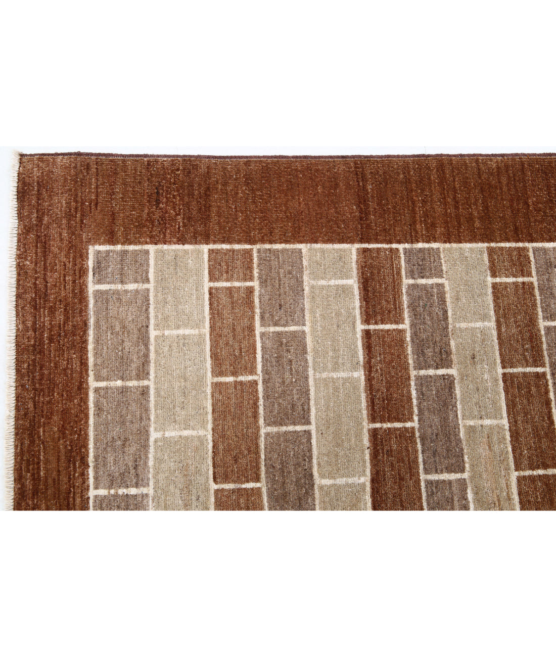 Modcar 4'9'' X 6'0'' Hand-Knotted Wool Rug 4'9'' x 6'0'' (143 X 180) / Multi / N/A