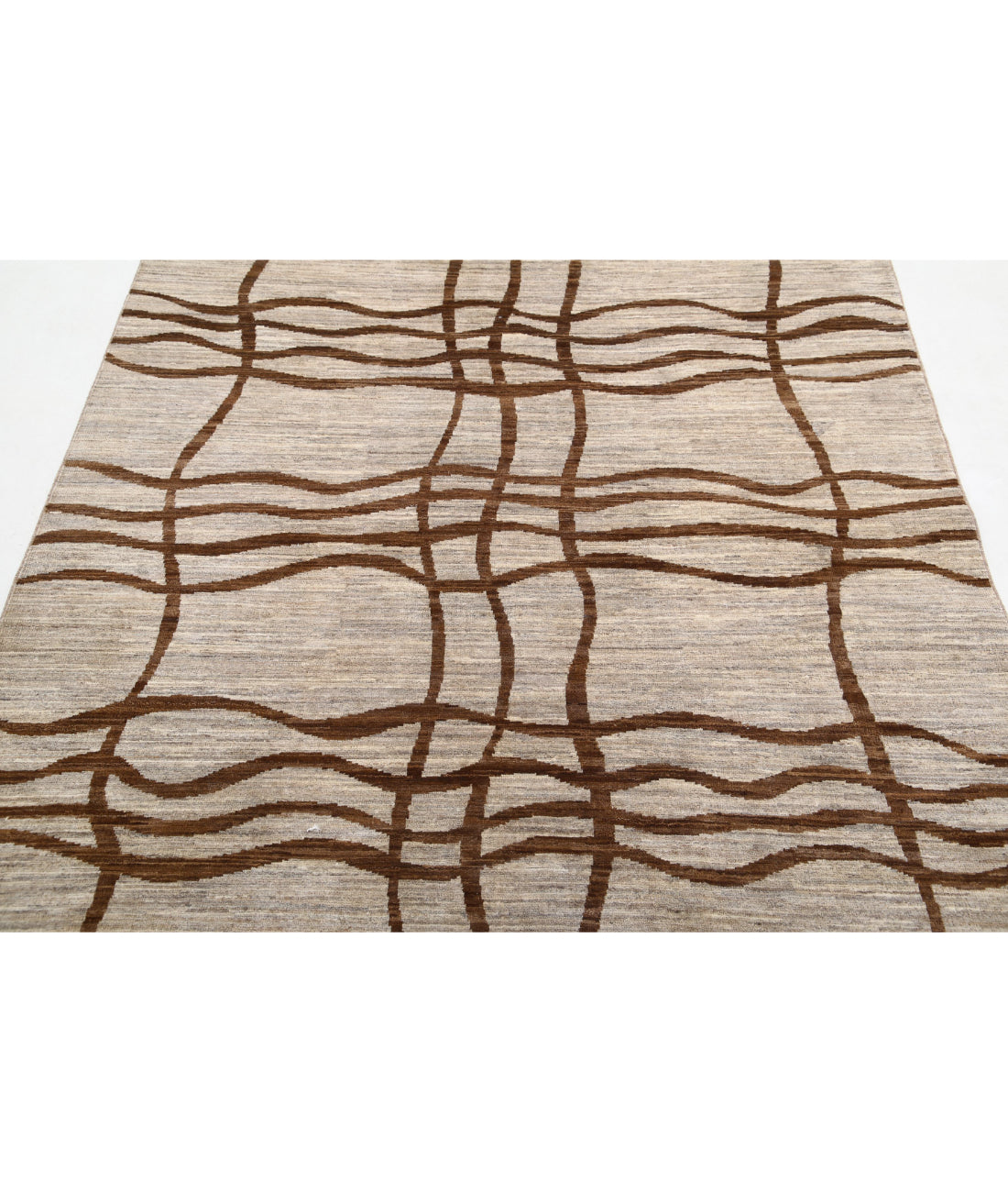 Modcar 4'11'' X 6'6'' Hand-Knotted Wool Rug 4'11'' x 6'6'' (148 X 195) / Multi / N/A