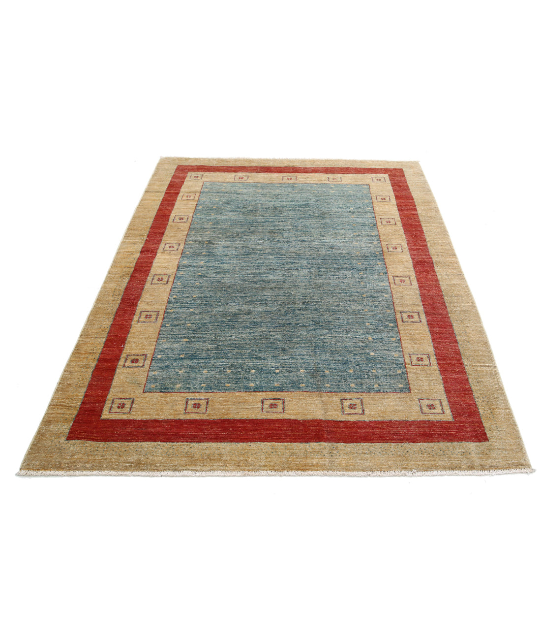 Modcar 4'10'' X 6'4'' Hand-Knotted Wool Rug 4'10'' x 6'4'' (145 X 190) / Multi / N/A