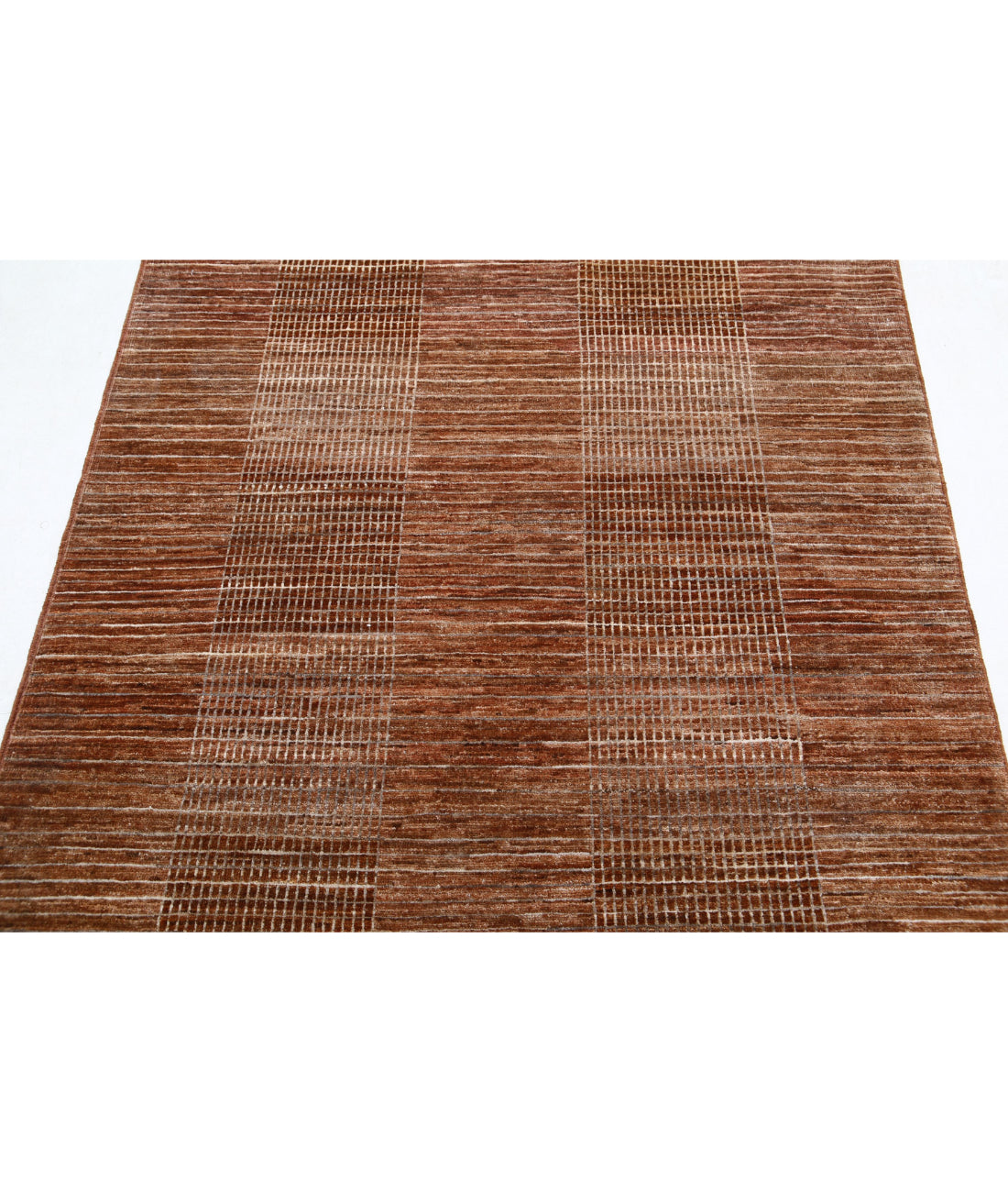 Modcar 4'0'' X 5'11'' Hand-Knotted Wool Rug 4'0'' x 5'11'' (120 X 178) / Multi / N/A