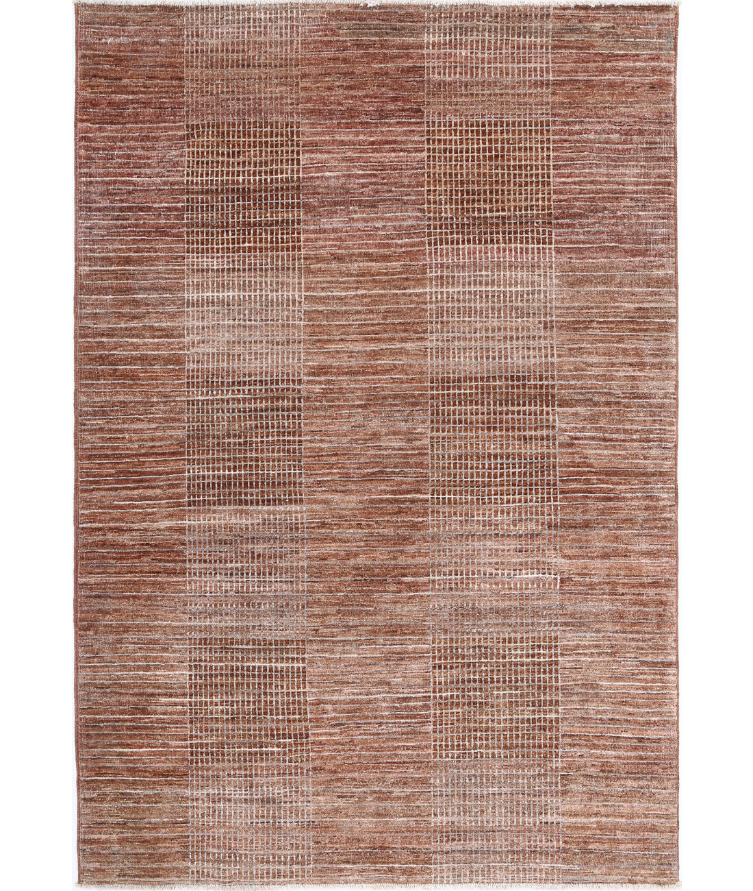 Modcar 4'0'' X 5'11'' Hand-Knotted Wool Rug 4'0'' x 5'11'' (120 X 178) / Multi / N/A