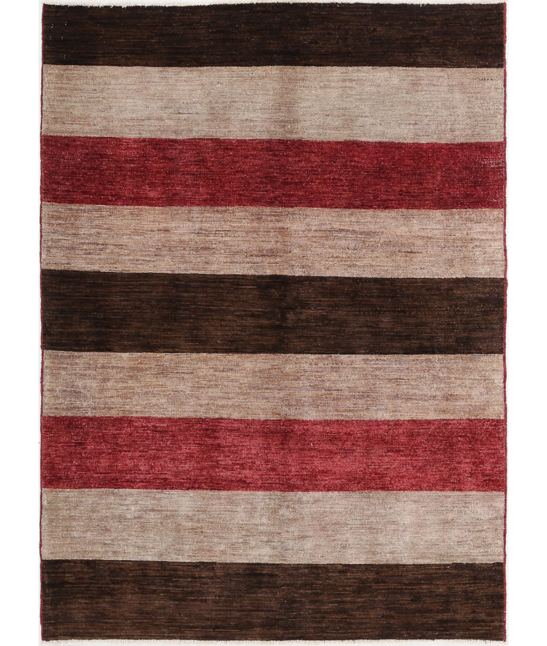 Modcar 4'1'' X 5'9'' Hand-Knotted Wool Rug 4'1'' x 5'9'' (123 X 173) / Multi / N/A