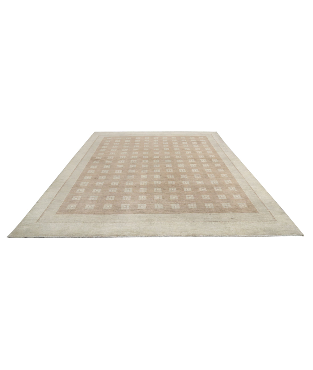 Modcar 8'8'' X 11'0'' Hand-Knotted Wool Rug 8'8'' x 11'0'' (260 X 330) / Beige / N/A