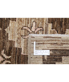 Modcar 8'9'' X 11'4'' Hand-Knotted Wool Rug 8'9'' x 11'4'' (263 X 340) / Brown / Grey