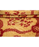 Modcar 9'9'' X 14'0'' Hand-Knotted Wool Rug 9'9'' x 14'0'' (293 X 420) / Gold / Red