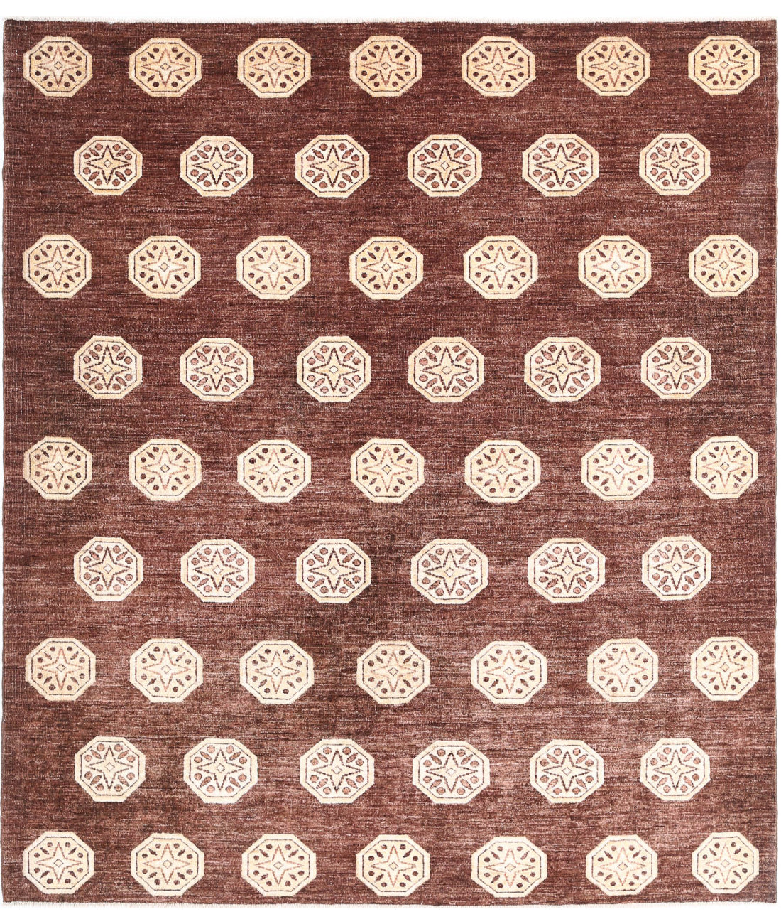 Modcar 6'6'' X 7'6'' Hand-Knotted Wool Rug 6'6'' x 7'6'' (195 X 225) / Multi / N/A