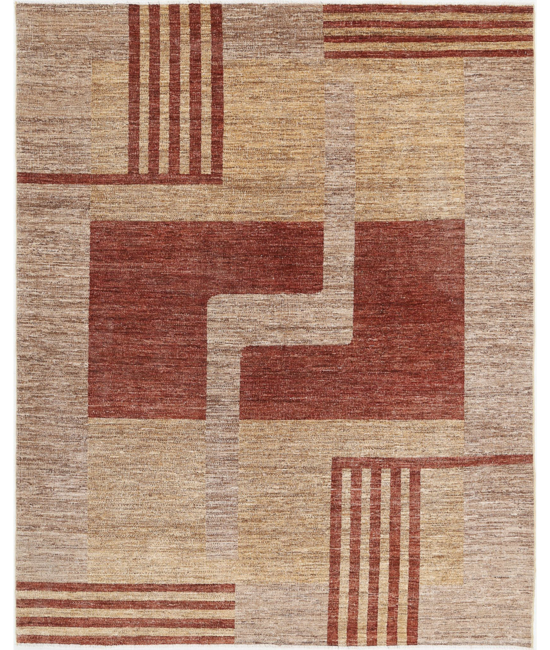 Modcar 5'11'' X 7'4'' Hand-Knotted Wool Rug 5'11'' x 7'4'' (178 X 220) / Multi / N/A