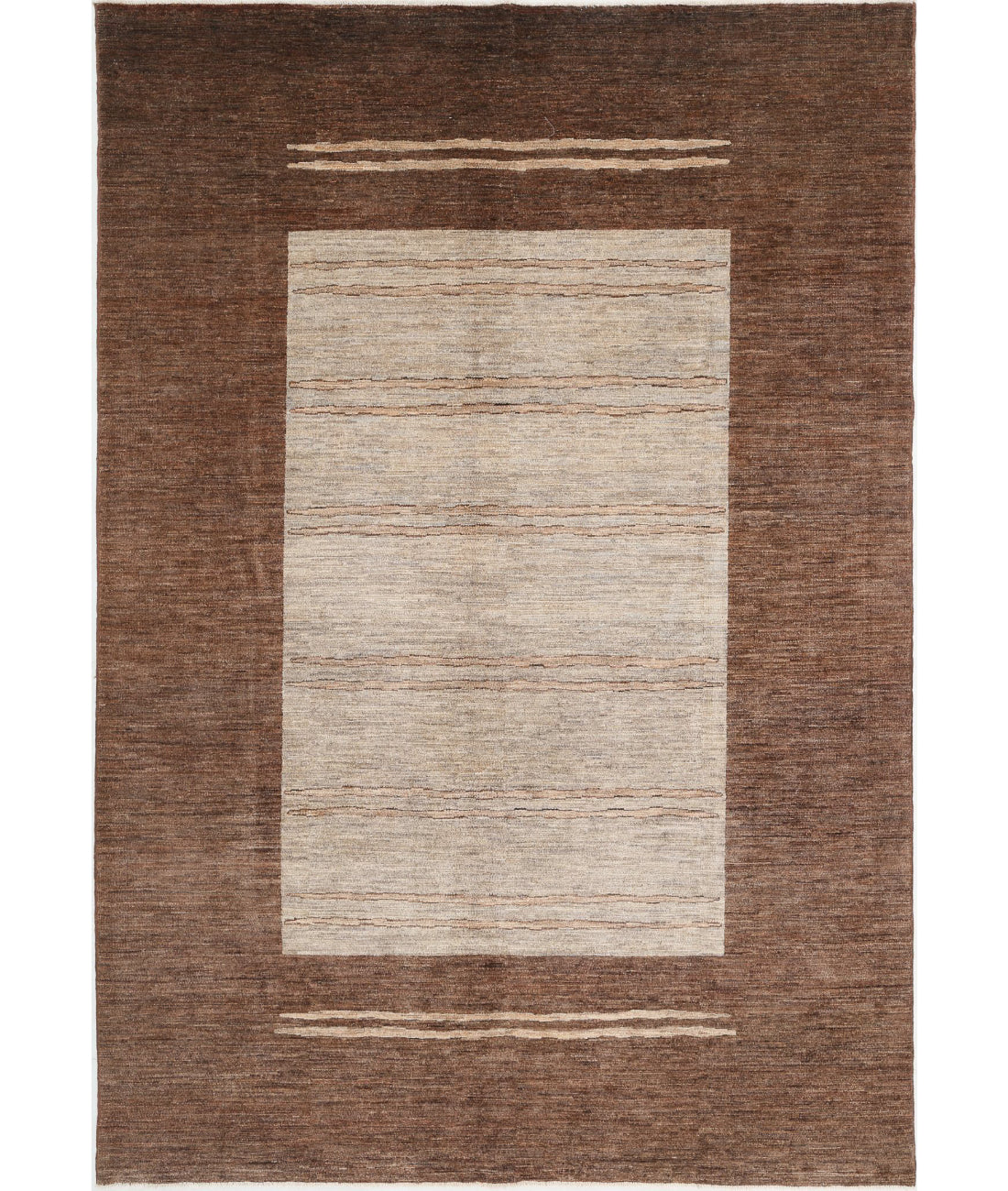 Modcar 6'5'' X 9'5'' Hand-Knotted Wool Rug 6'5'' x 9'5'' (193 X 283) / Multi / N/A