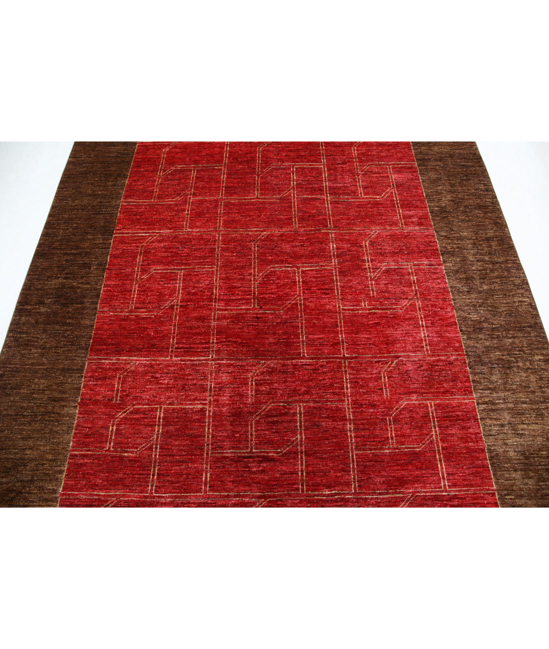 Modcar 6'2'' X 8'9'' Hand-Knotted Wool Rug 6'2'' x 8'9'' (185 X 263) / Multi / N/A