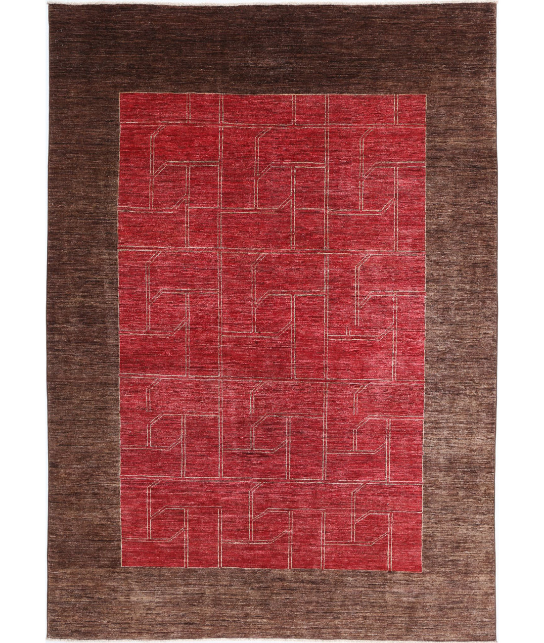 Modcar 6'2'' X 8'9'' Hand-Knotted Wool Rug 6'2'' x 8'9'' (185 X 263) / Multi / N/A